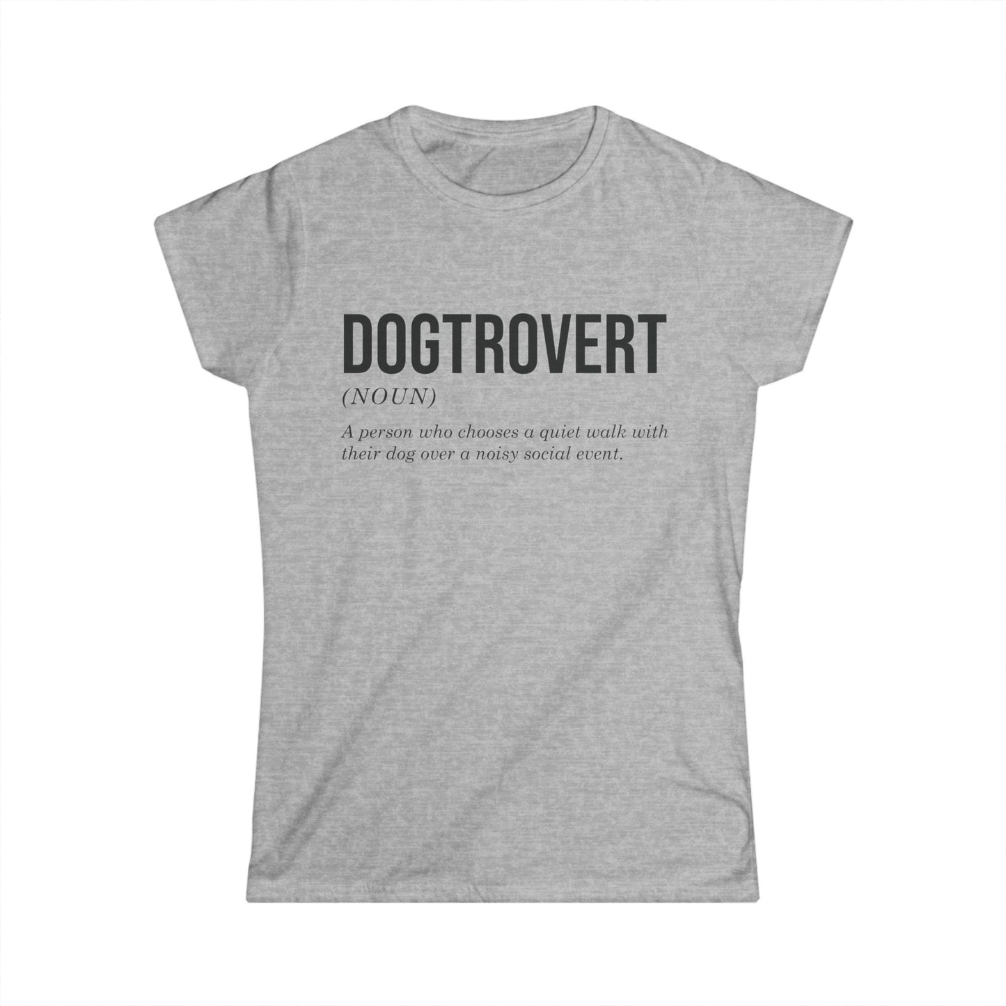 Female T-Shirt - Animal Lover - Dogtrovert (1a)