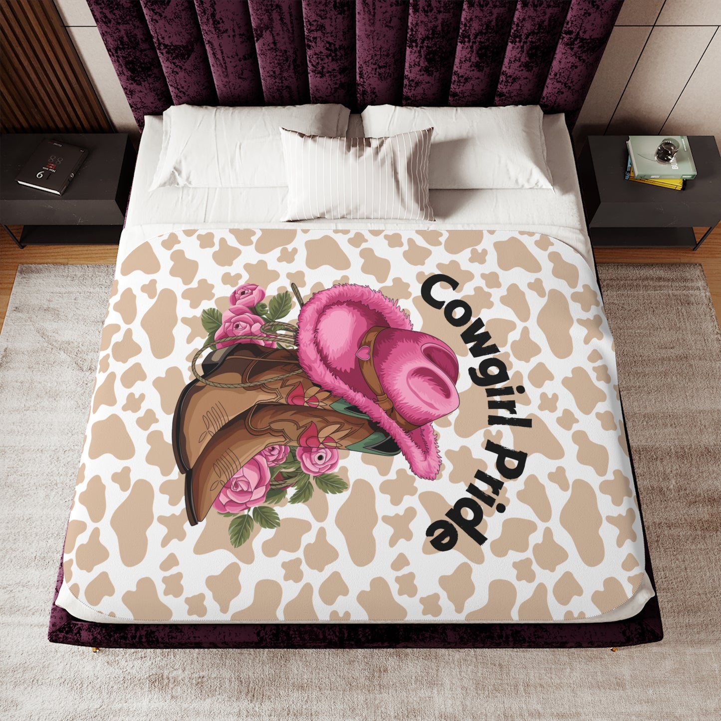 Sherpa Blanket - Cowgirl Pride