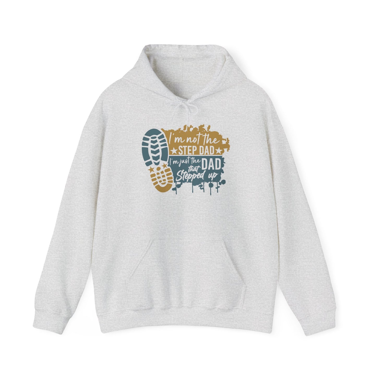 Hoodie - Dad - Just the dad that stepped up (1) - Blue and Yellow