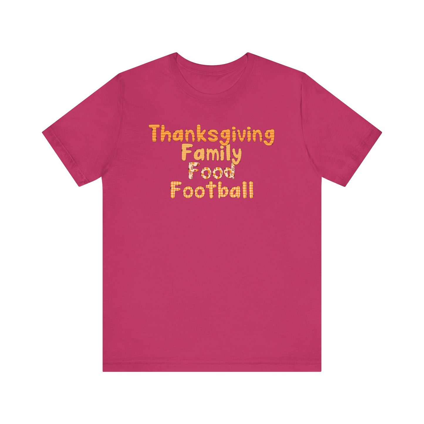 T-shirt - Thanksgiving - Family Food Football (01a)