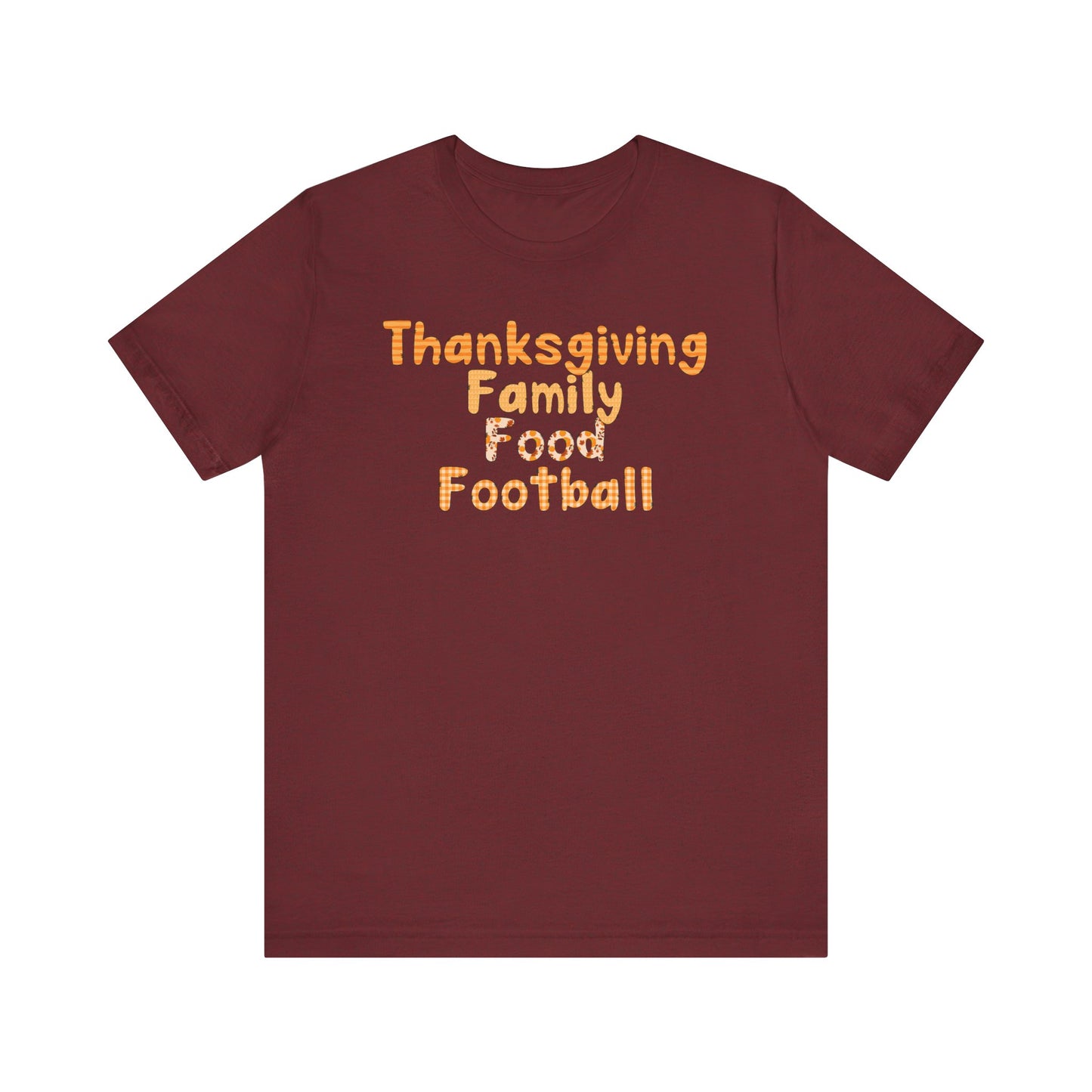 T-shirt - Thanksgiving - Family Food Football (01a)