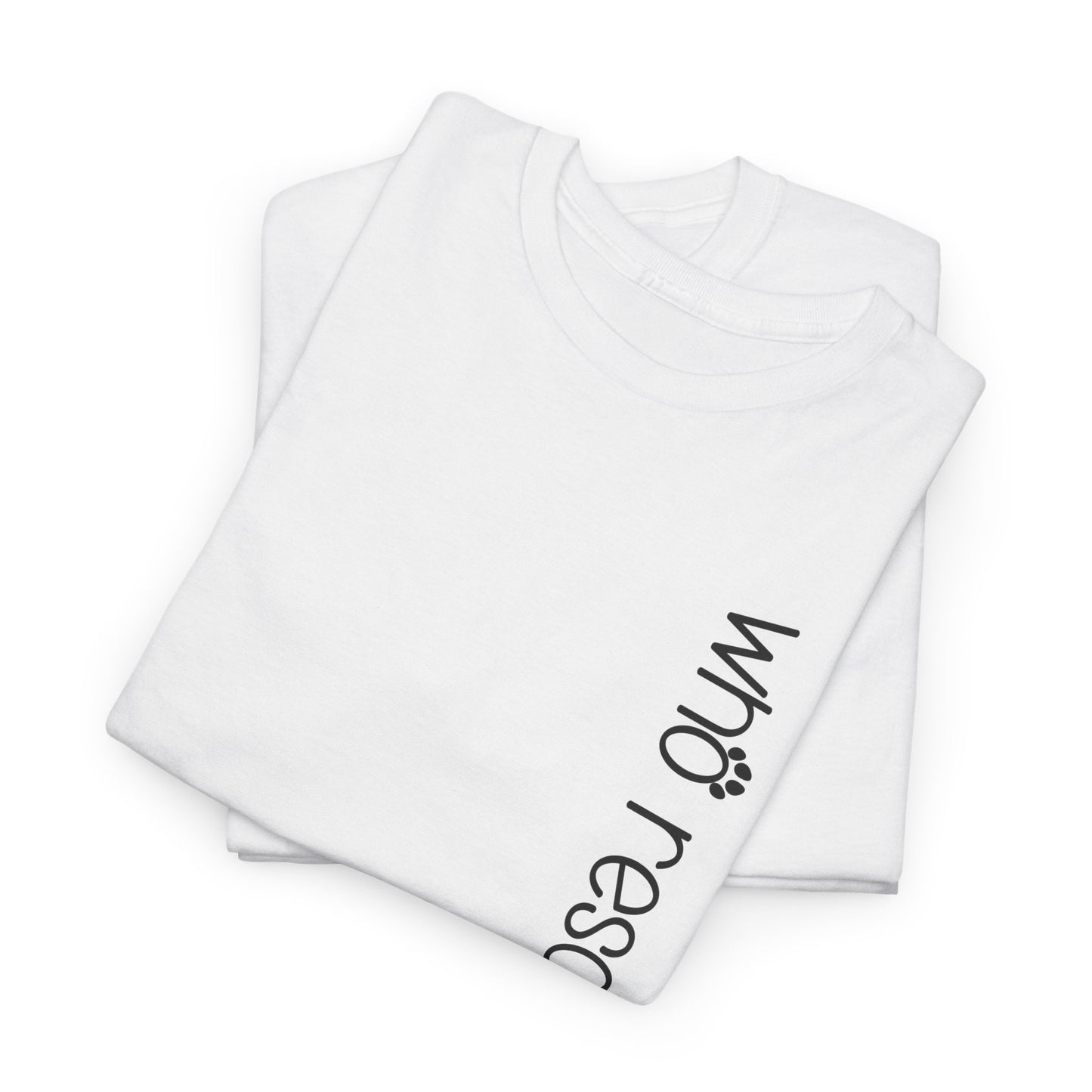 T-Shirt - Animal Lover - 'Who Rescued Who?'