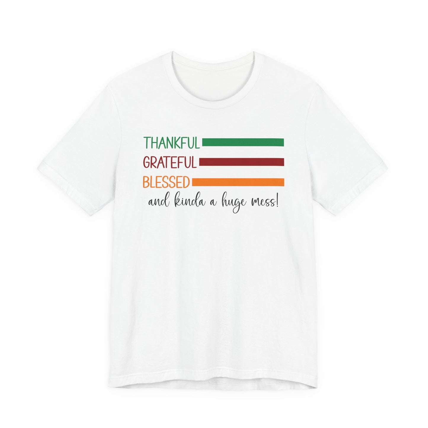 T-shirt - Christian - Thankful, Grateful, Blessed & Crazy (1a)