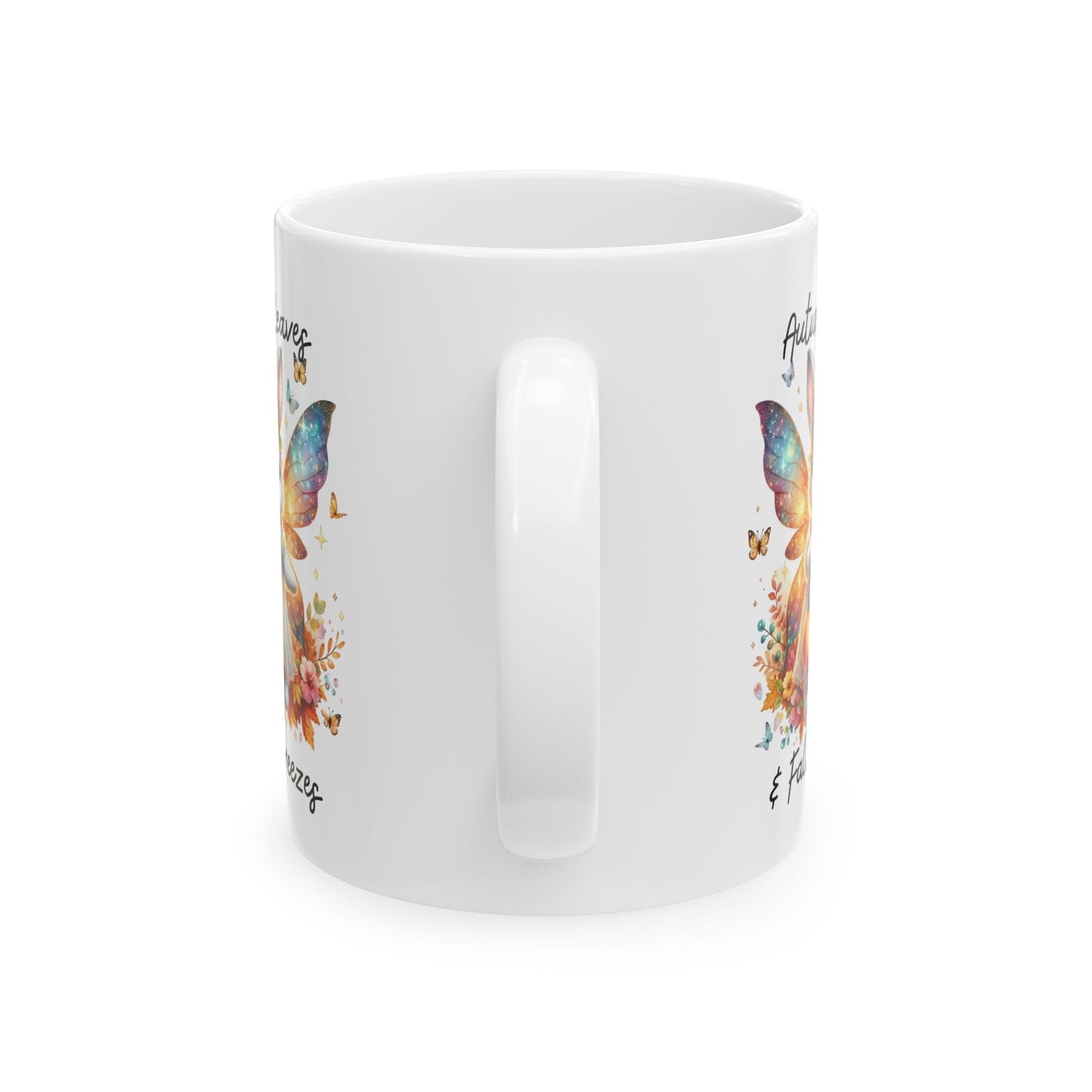 Ceramic Mug - Autumn Leaves & Fall Breezes (01a)