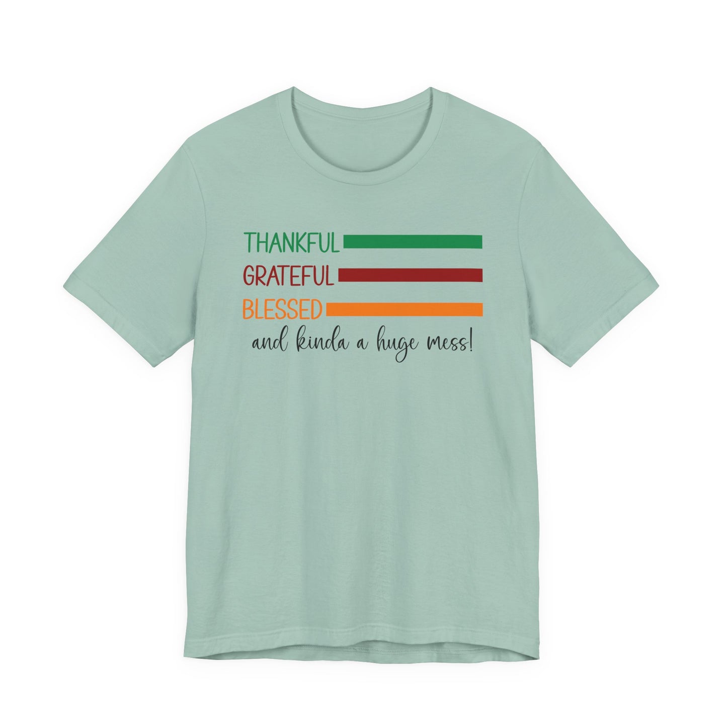 T-shirt - Christian - Thankful, Grateful, Blessed & Crazy (1a)