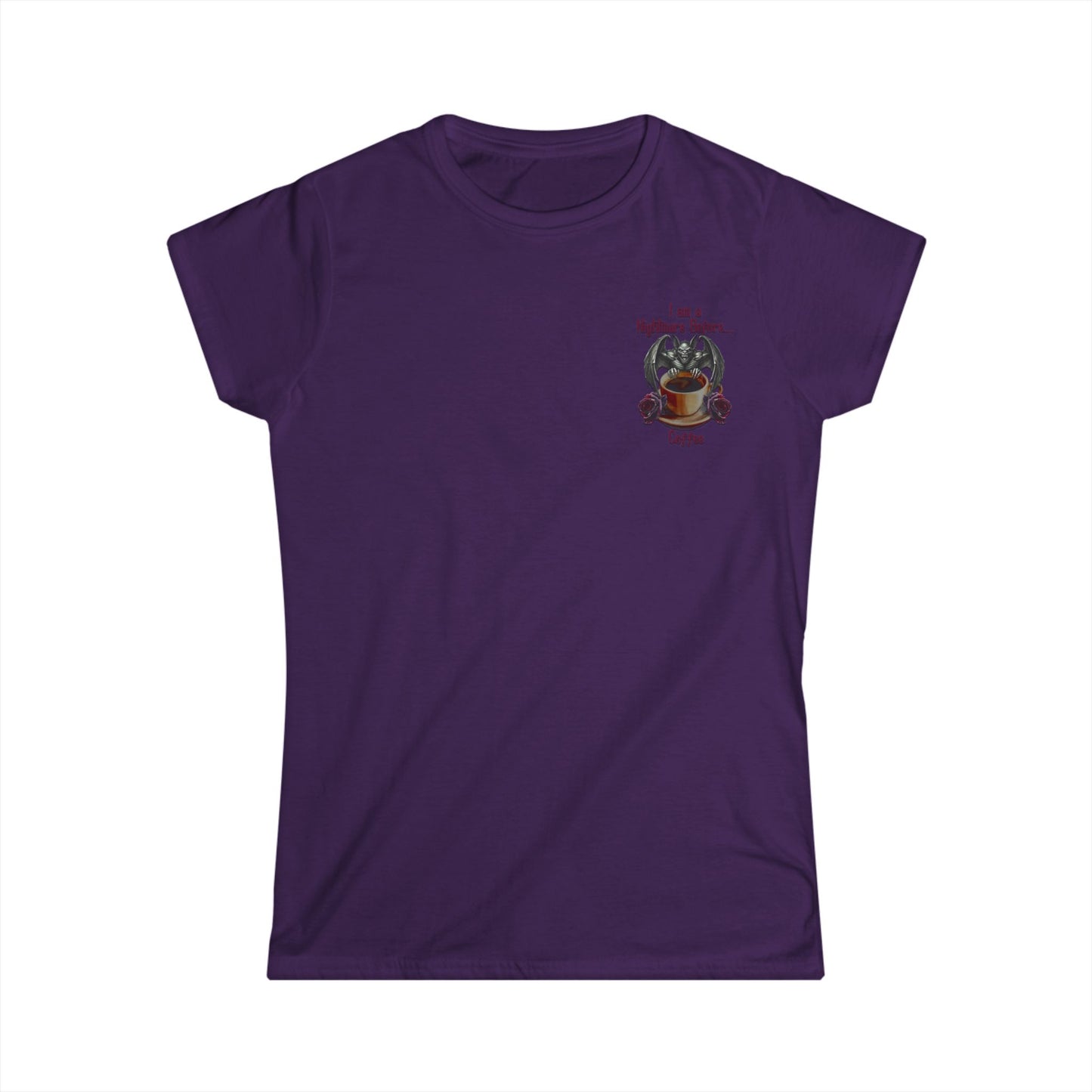 Female T-Shirt - Halloween - Nightmare Before Coffee (1b) Front / Back Printed