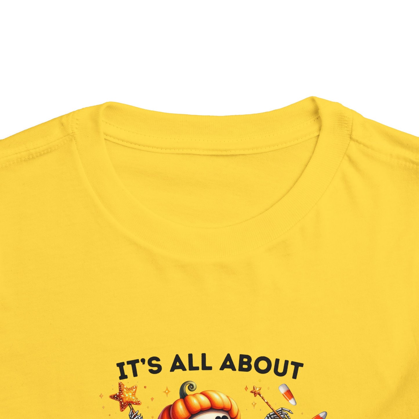 Toddler Tee - Halloween / Ballet Skeleton - It's all about the Candy! (01a)