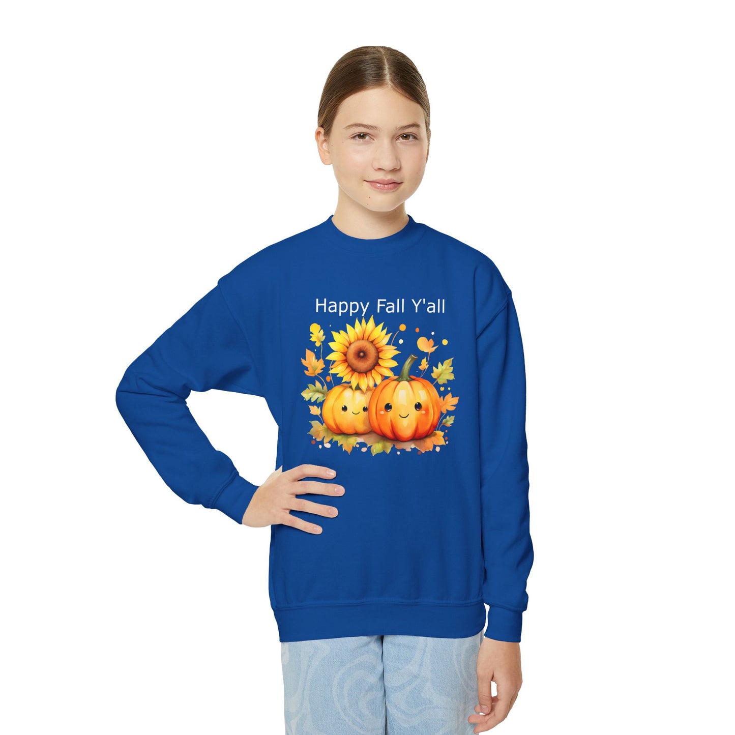 Child Sweatshirt - Autumn - Happy Fall Y'All (01)
