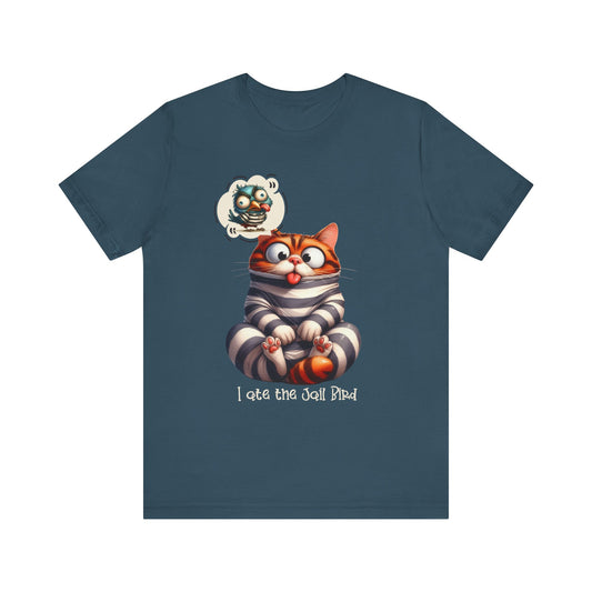 T-Shirt - Animal - Cat - I ate the jail bird (1B)