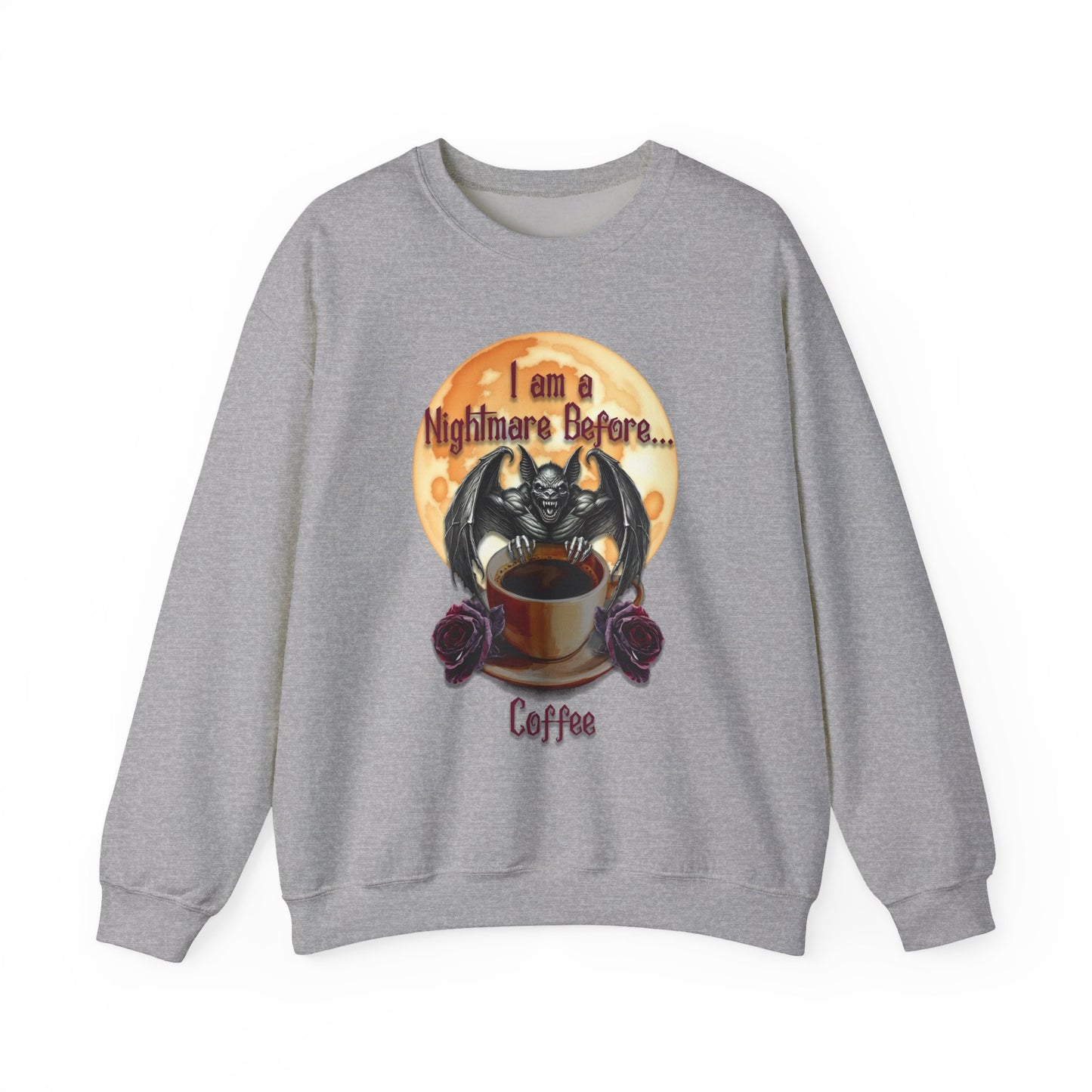 Sweatshirt - Halloween - Nightmare Before Coffee (1a) - Front Only