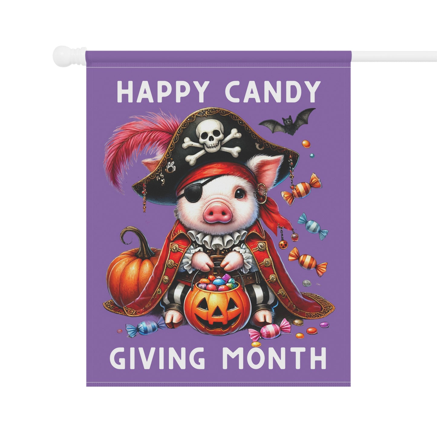 Garden Flag - Halloween - Happy Candy Giving Month (04a)
