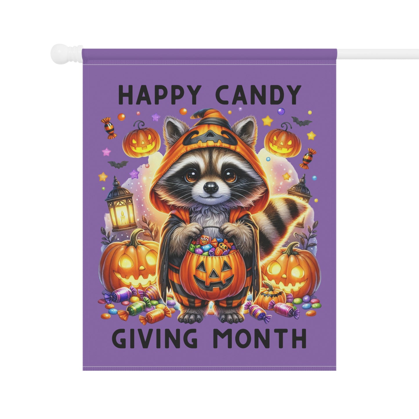 Garden Flag - Halloween - Happy Candy Giving Month (01a)