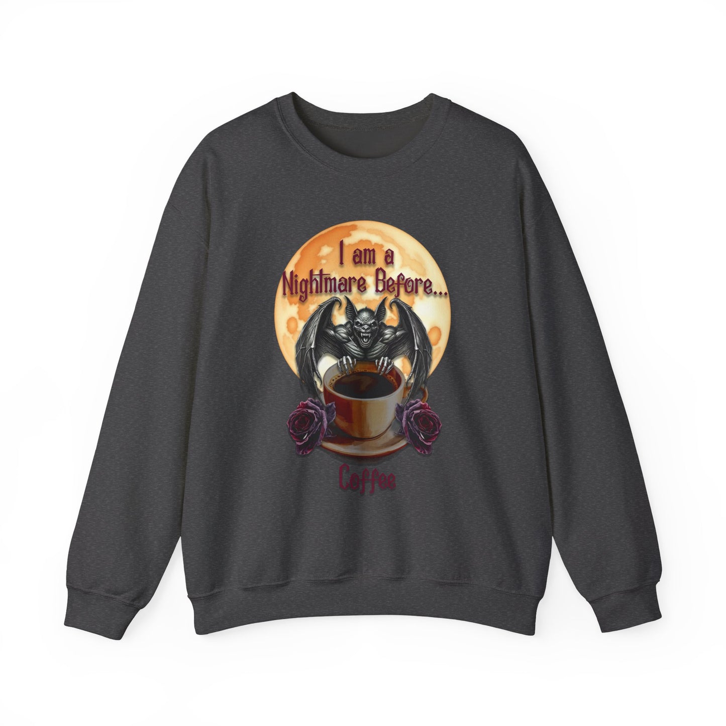 Sweatshirt - Halloween - Nightmare Before Coffee (1a) - Front Only