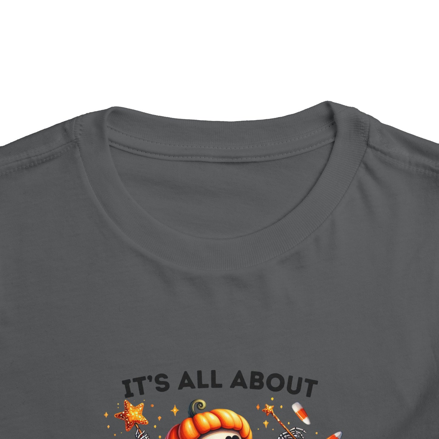 Toddler Tee - Halloween / Ballet Skeleton - It's all about the Candy! (01a)