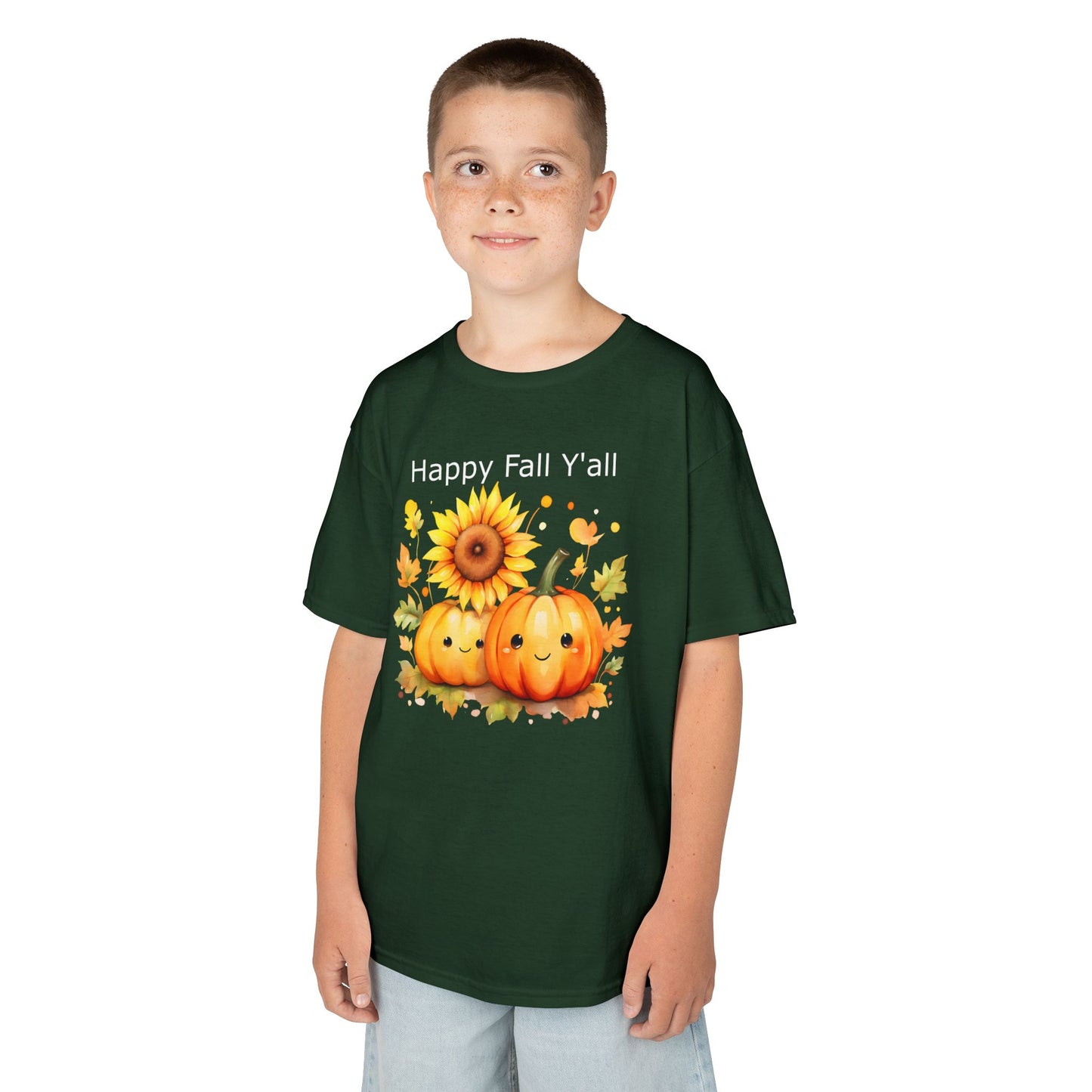 Child Tee - Autumn - Happy Fall Y'All (01)
