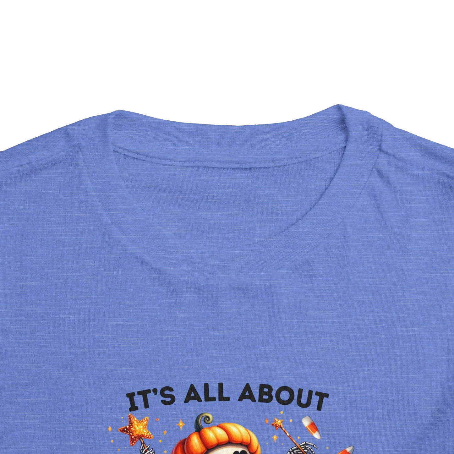 Toddler Tee - Halloween / Ballet Skeleton - It's all about the Candy! (01a)