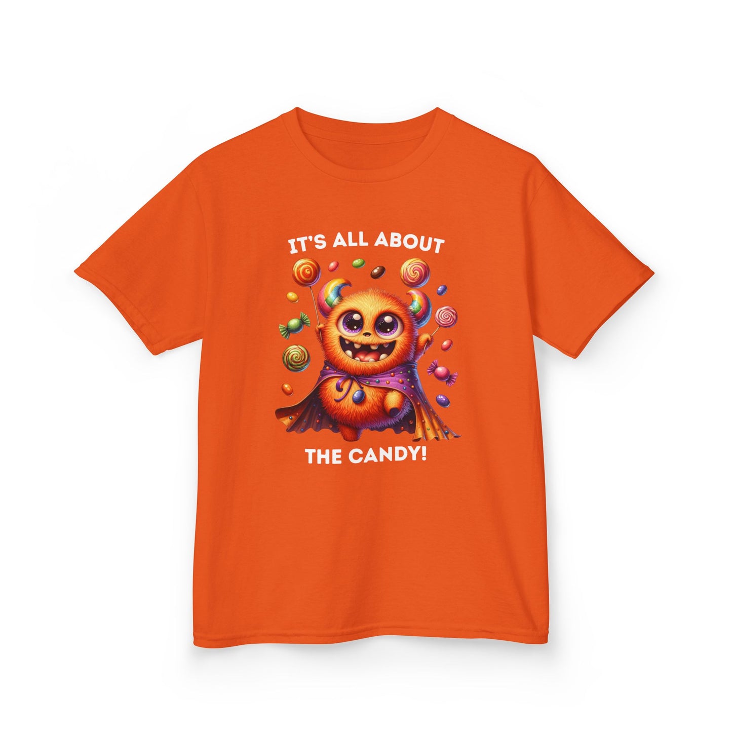 Child Tee - Halloween / Monster - It's all about the Candy! (01a)