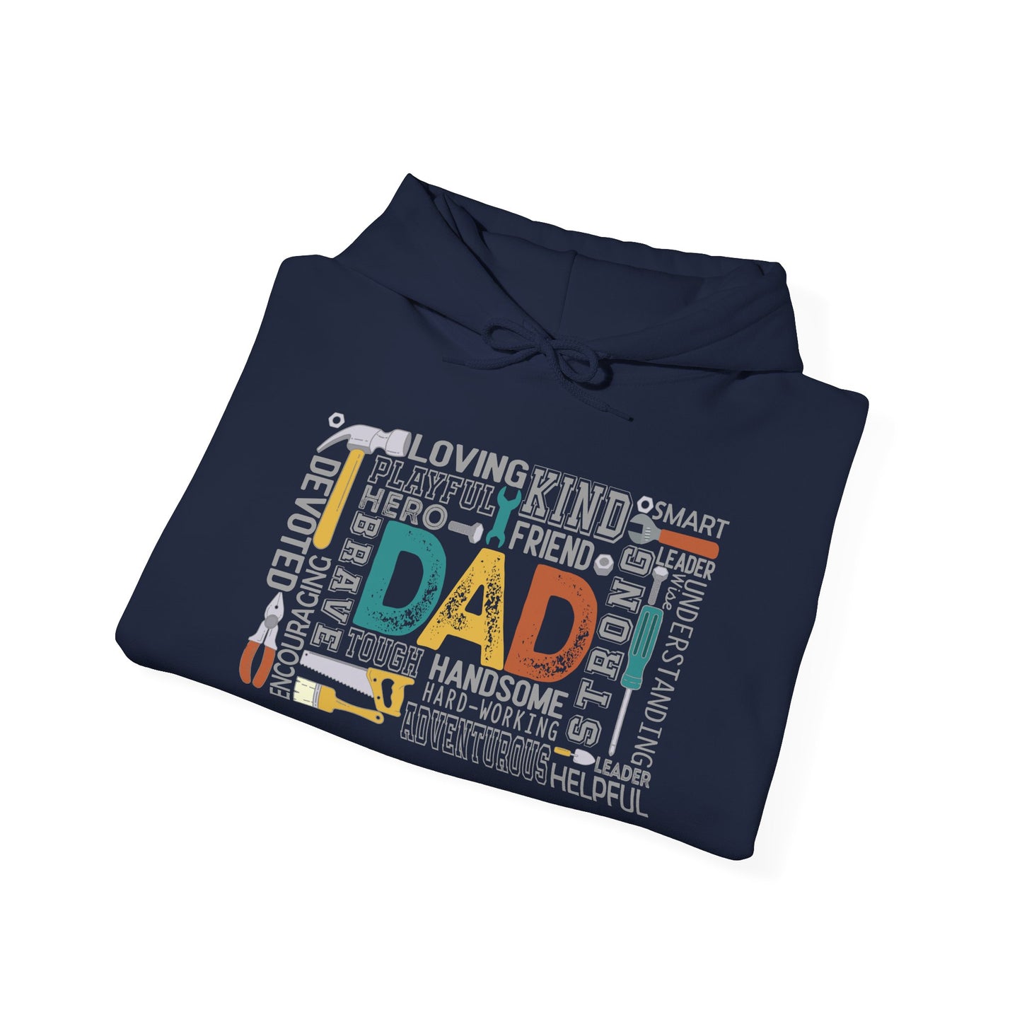 Hoodie - Dad - Handyman Dad (1) - Light Writing