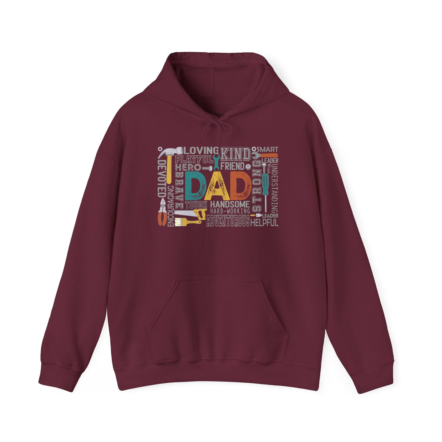 Hoodie - Dad - Handyman Dad (1) - Light Writing