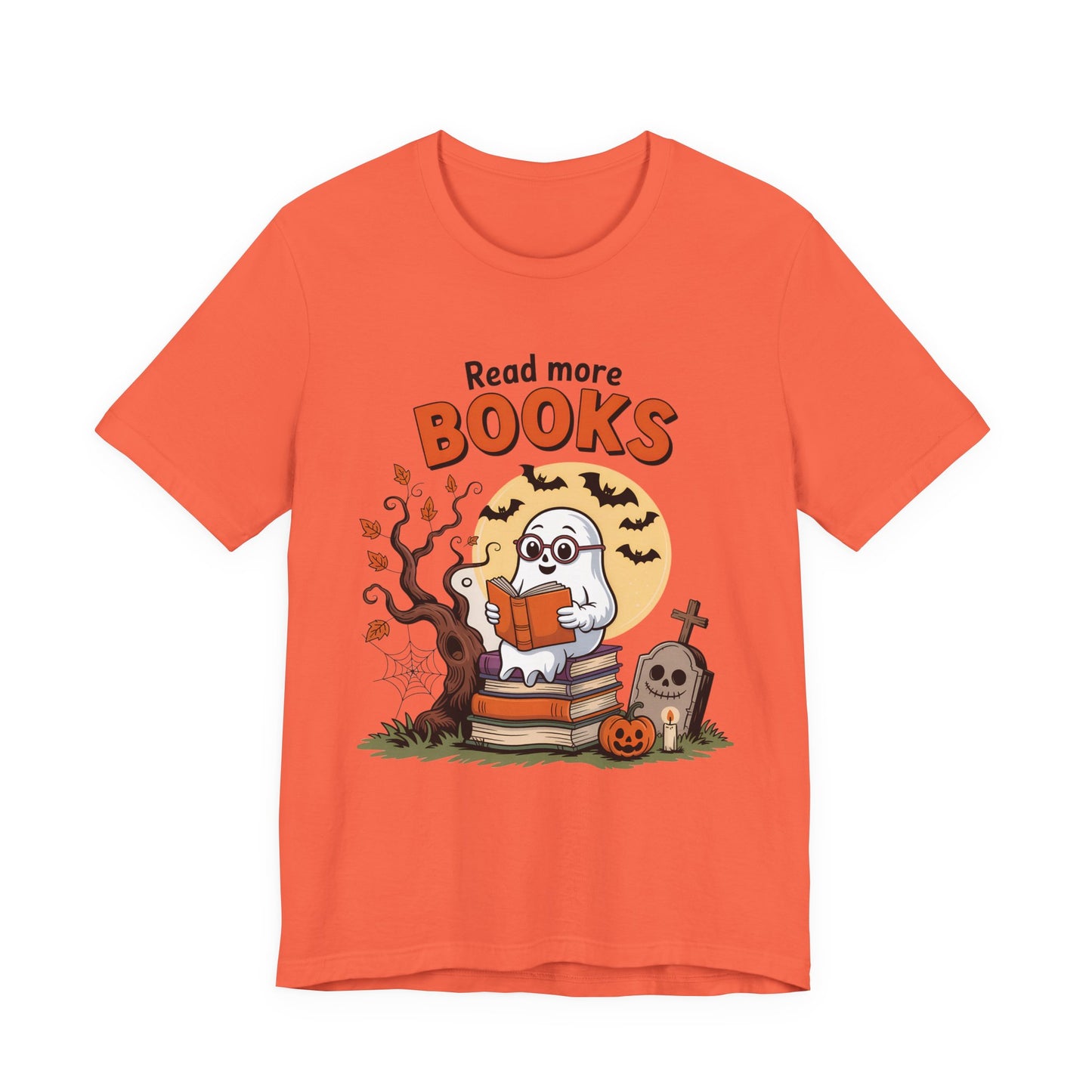 T-Shirt - Teacher / Halloween - Read More Books (01a)