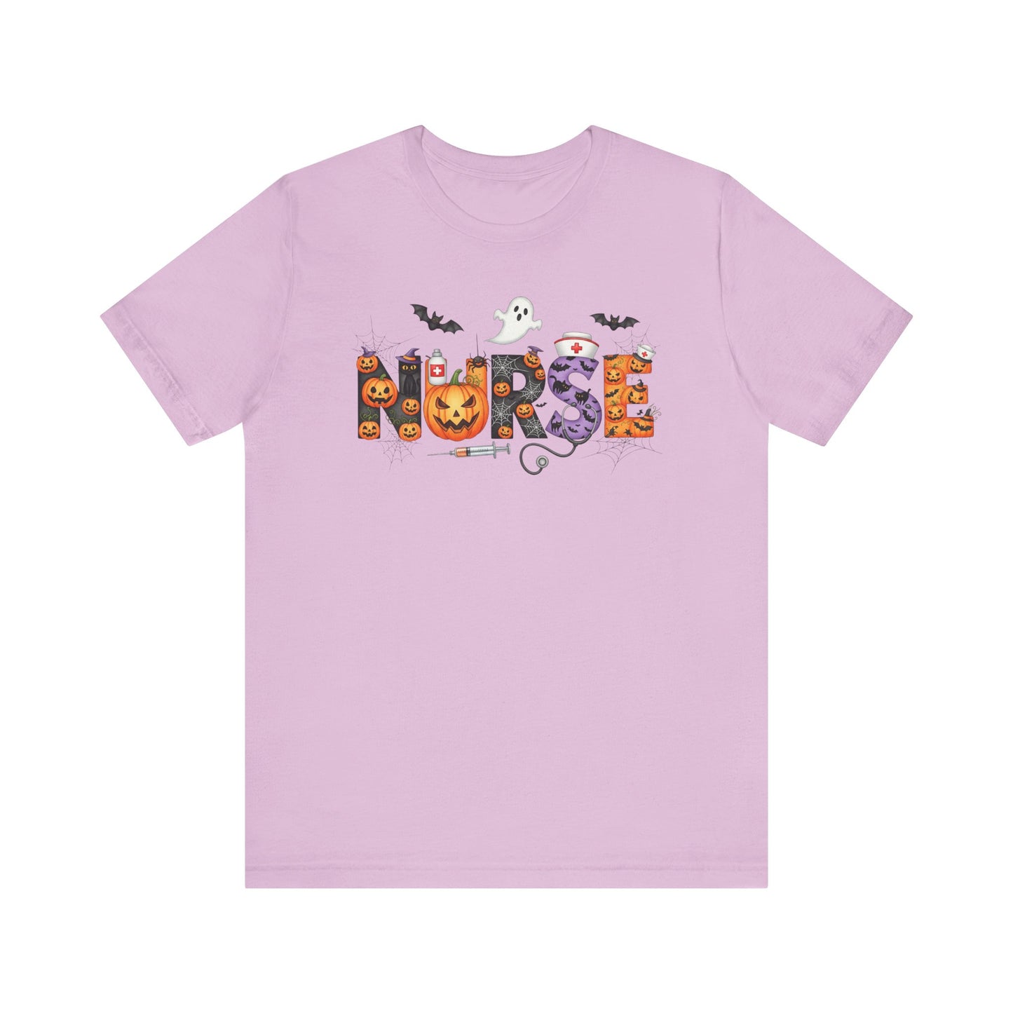 T-Shirt - Nurse / Halloween - Nurse w Halloween Decor (01a)