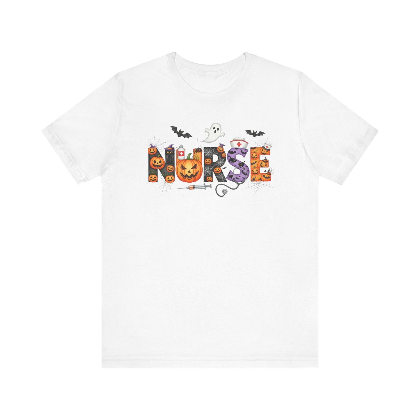 T-Shirt - Nurse / Halloween - Nurse w Halloween Decor (01a)