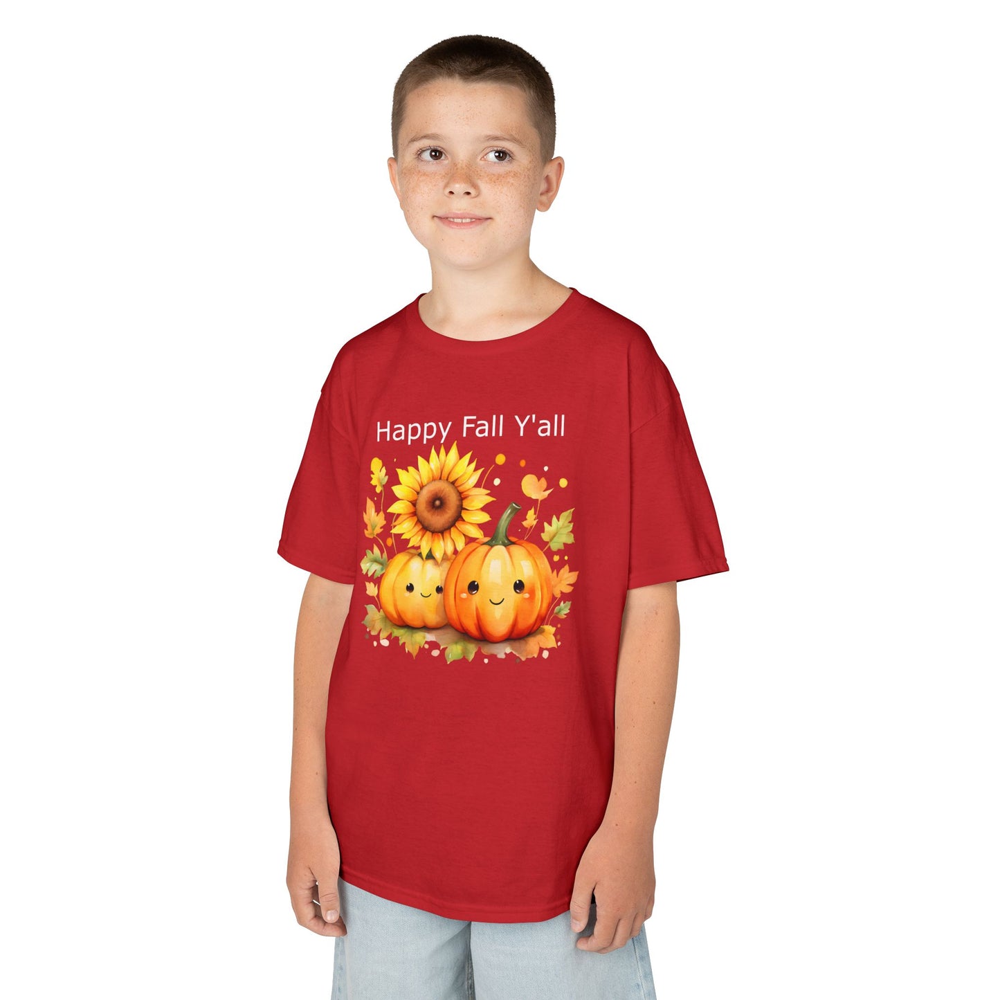 Child Tee - Autumn - Happy Fall Y'All (01)