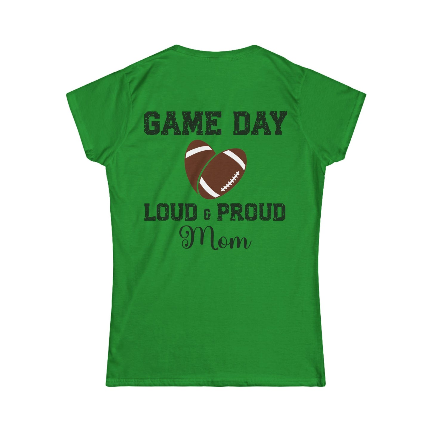 Female T-Shirt - Football - Loud & Proud Mom (01a)