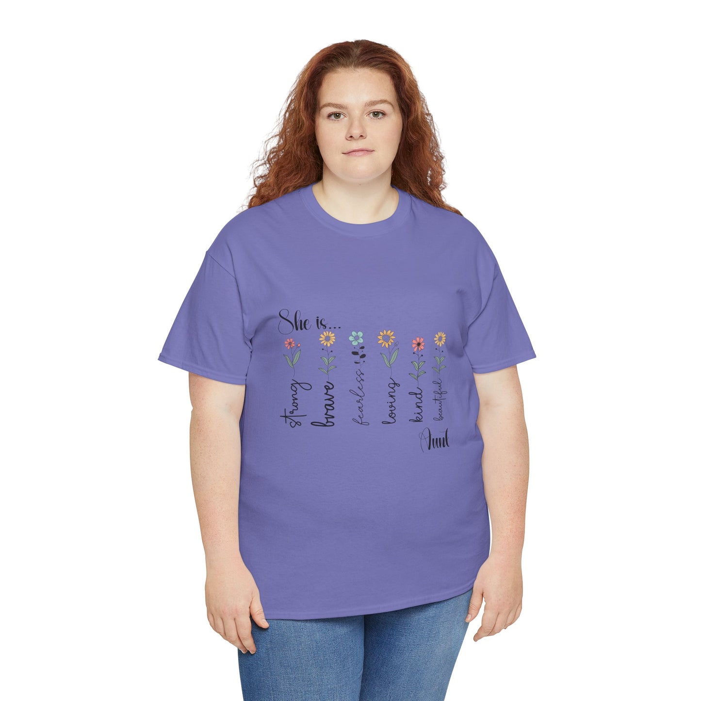T-Shirt – Aunt - Strong, Brave, Beautiful Floral Design