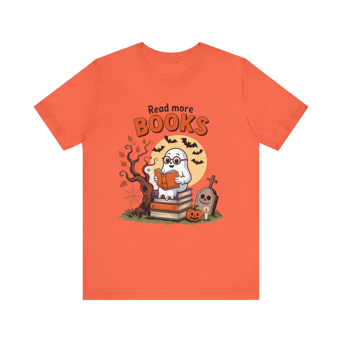 T-Shirt - Teacher / Halloween - Read More Books (01a)