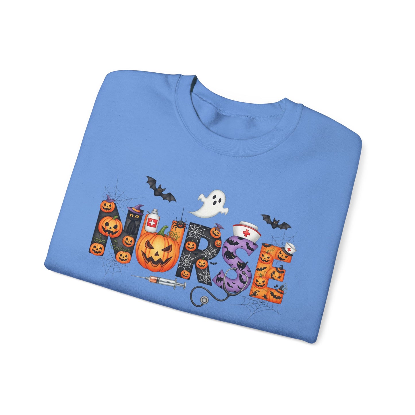 Sweatshirt - Nurse / Halloween - Nurse w Halloween Decor (01a)