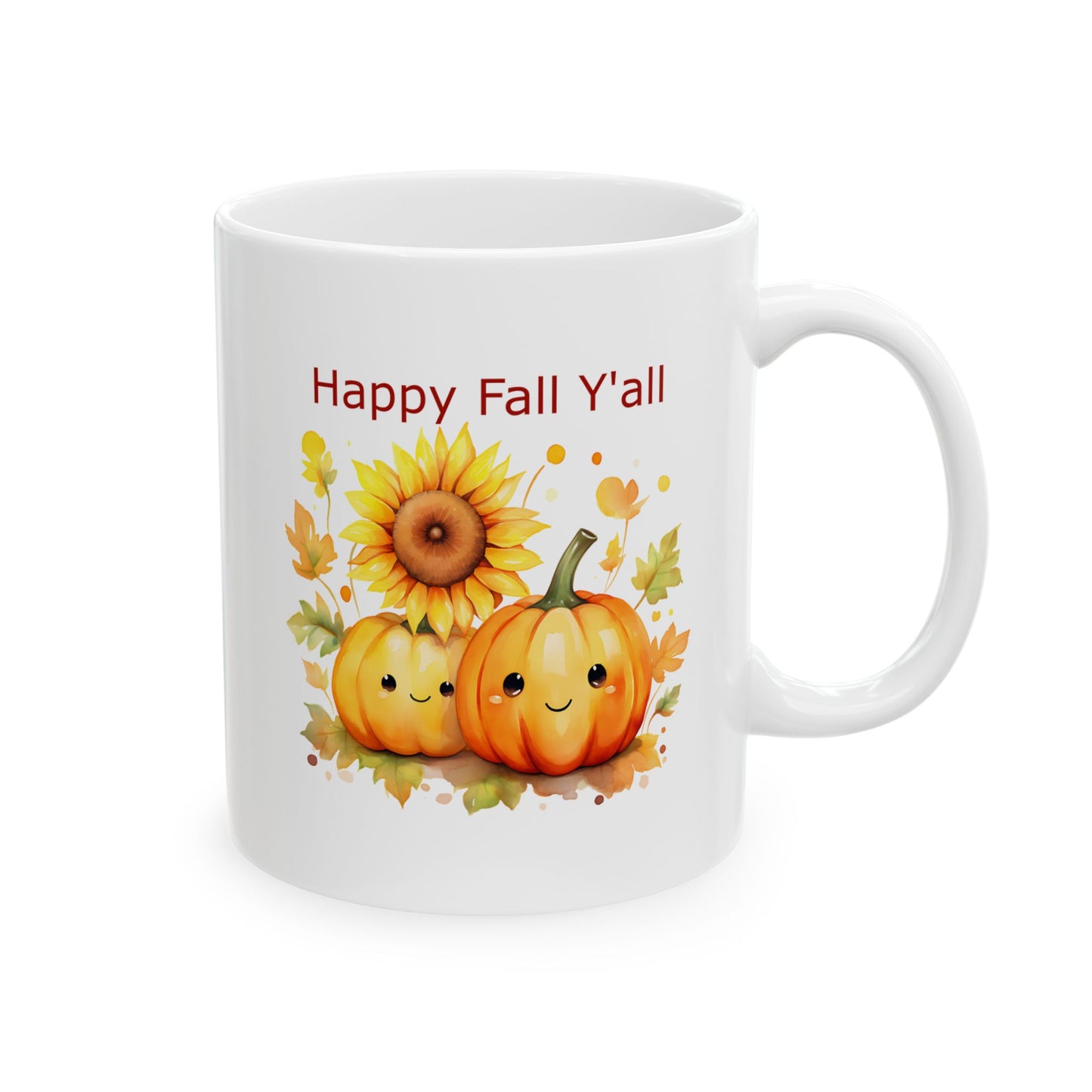 Ceramic Mug - Autumn - Happy Fall Y'all (1b)