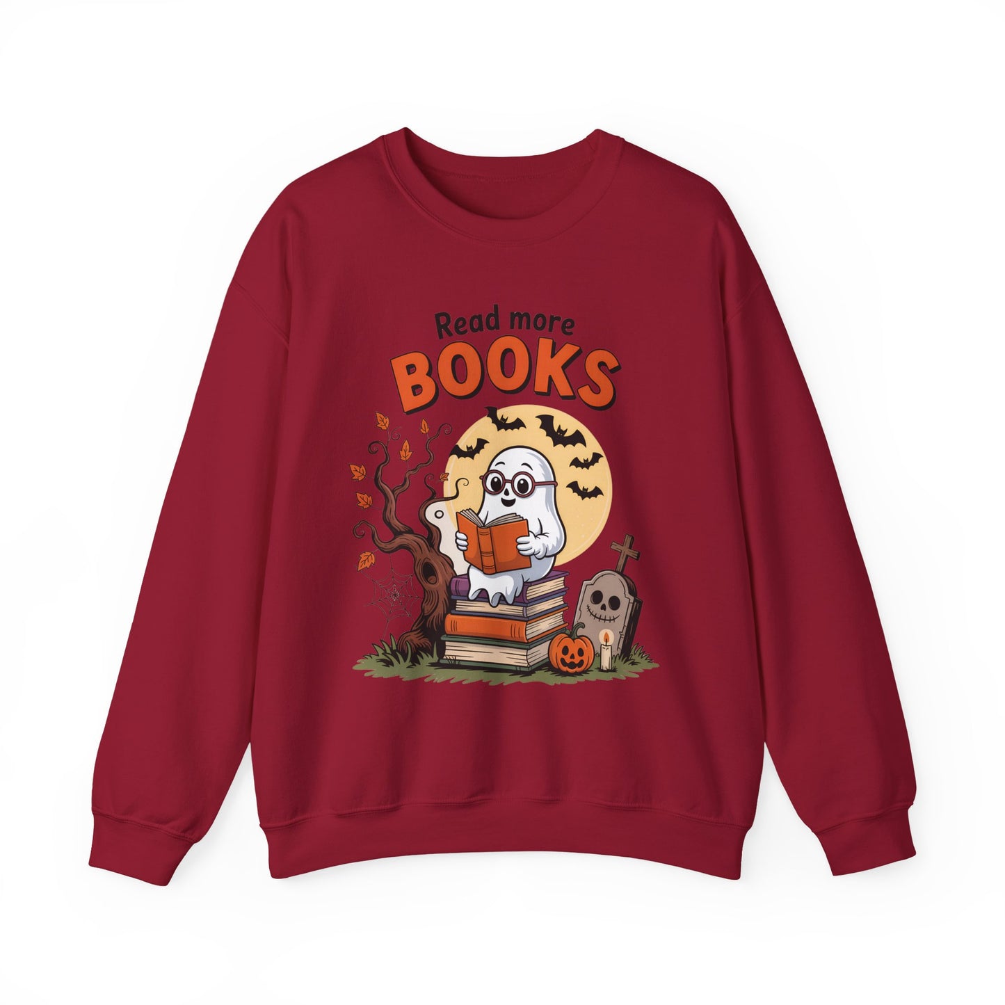 Sweatshirt - Teacher / Halloween - Read More Books (1a)