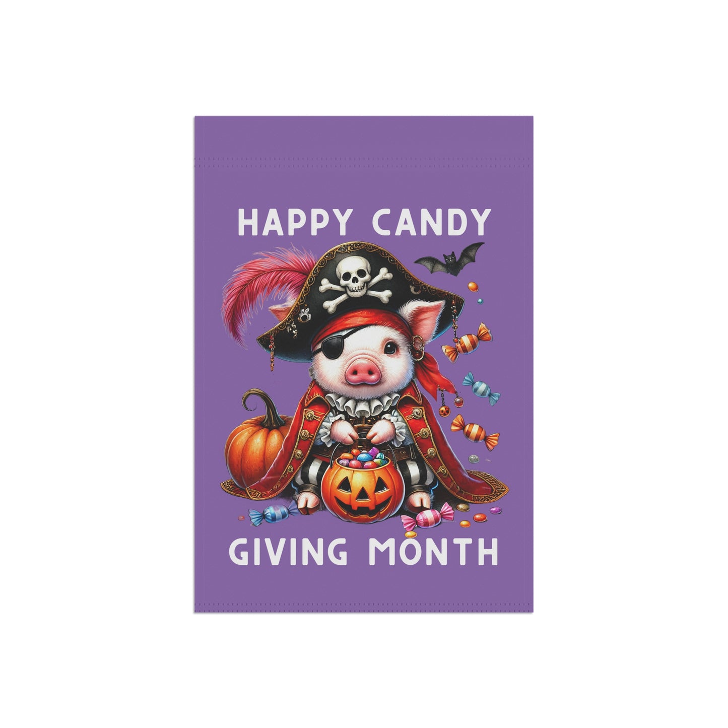 Garden Flag - Halloween - Happy Candy Giving Month (04a)