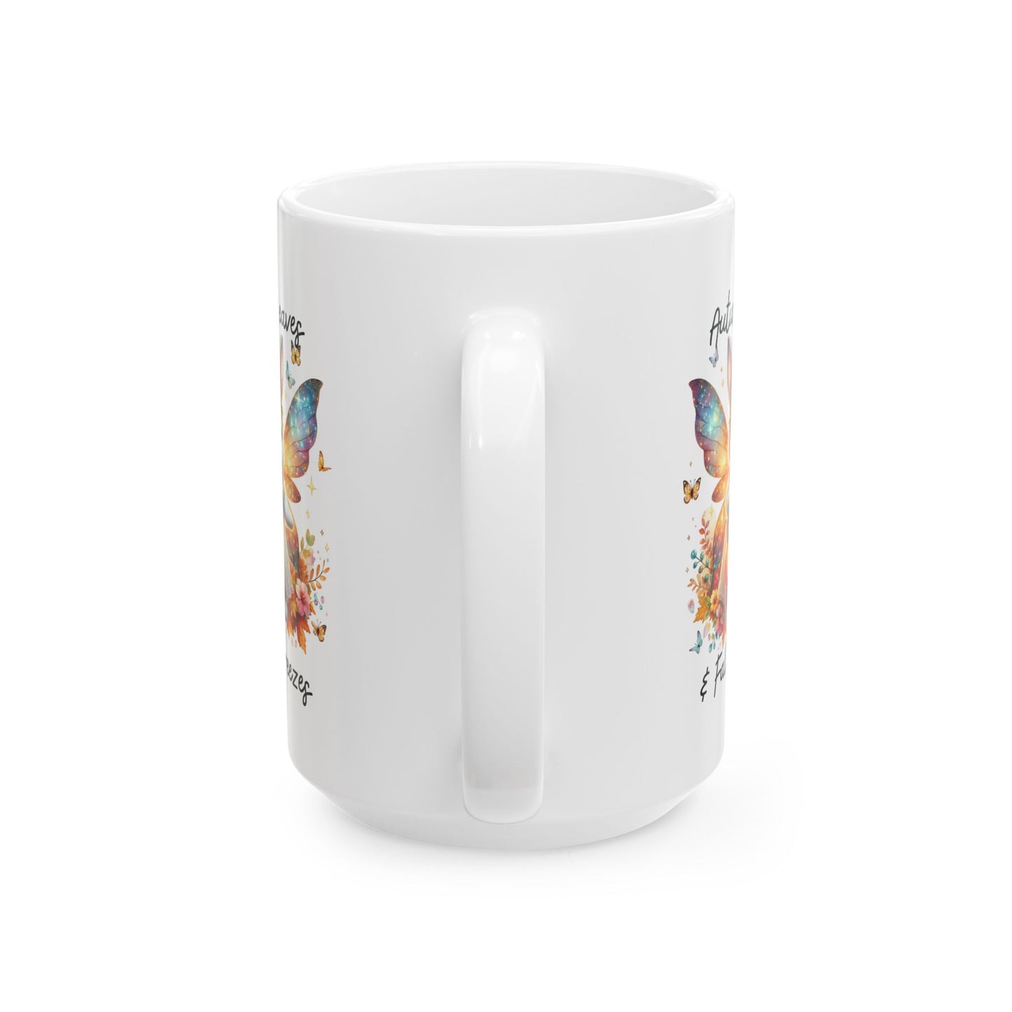 Ceramic Mug - Autumn Leaves & Fall Breezes (01a)