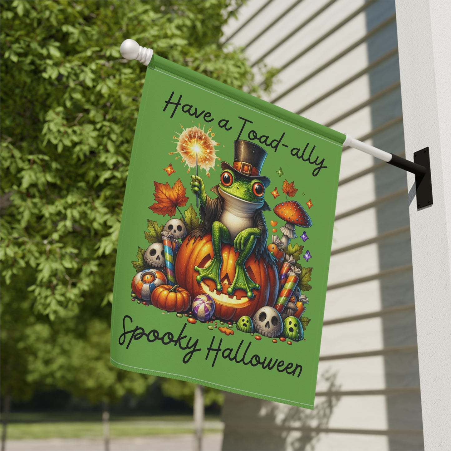 Garden Flag - Halloween - Toad-ally Spooky Halloween (01a)
