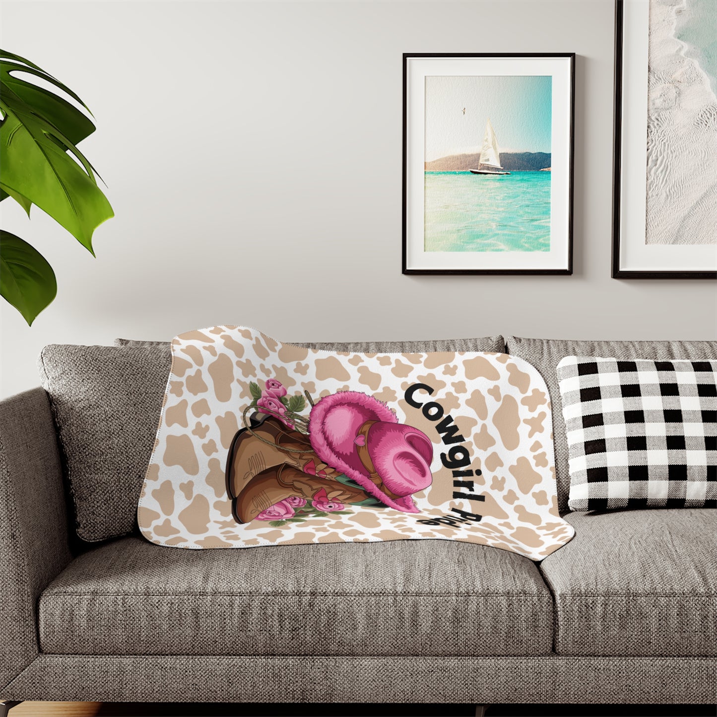 Sherpa Blanket - Cowgirl Pride