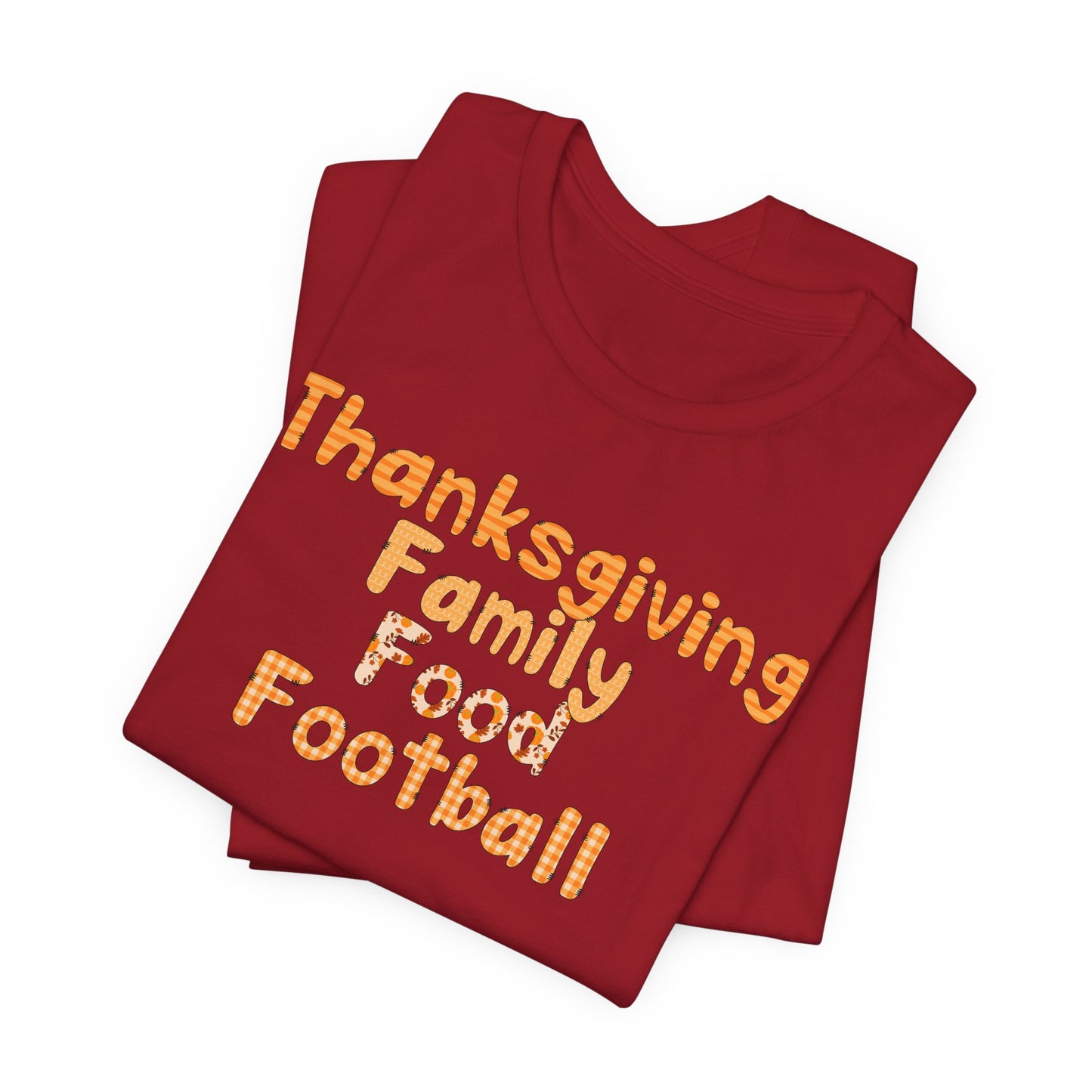T-shirt - Thanksgiving - Family Food Football (01a)