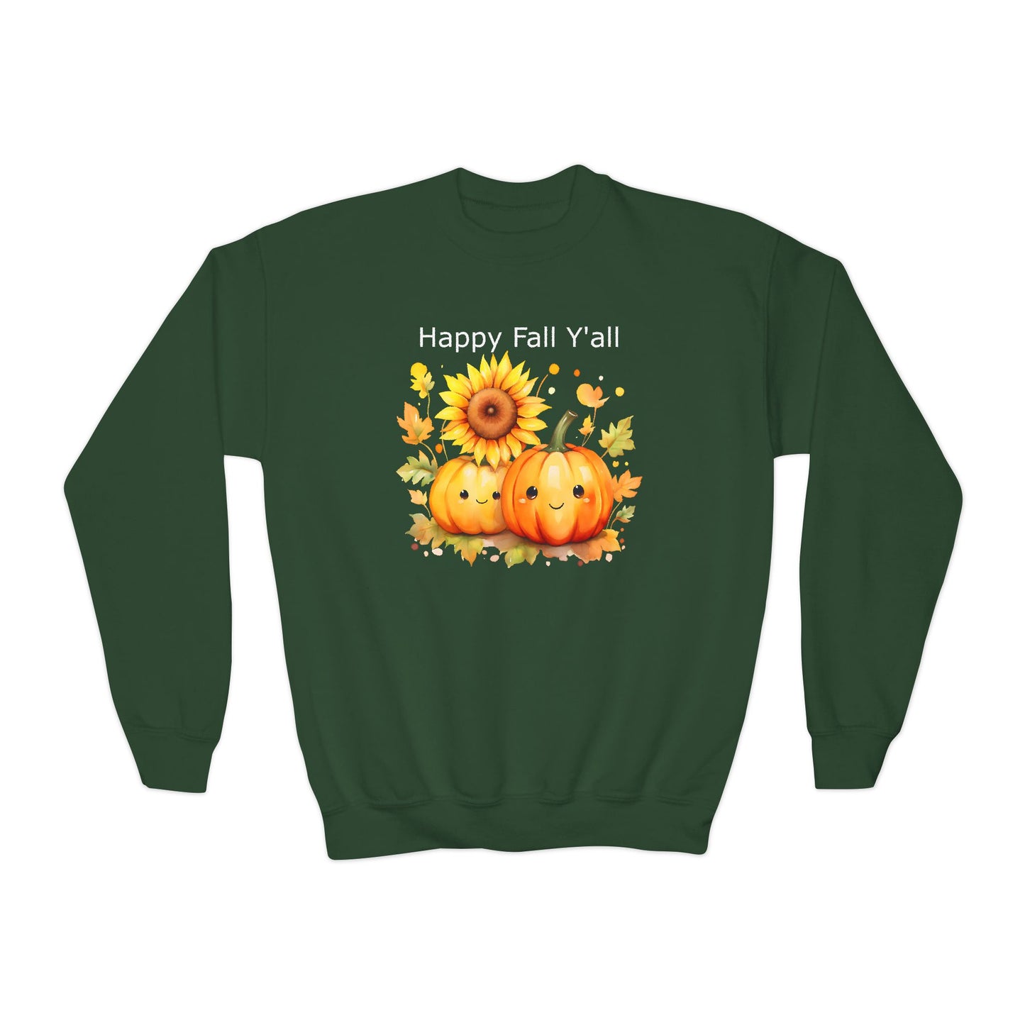 Child Sweatshirt - Autumn - Happy Fall Y'All (01)