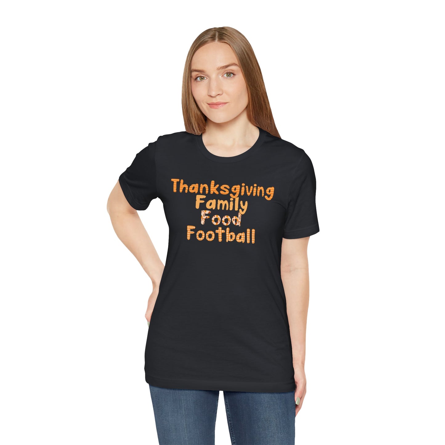 T-shirt - Thanksgiving - Family Food Football (01a)