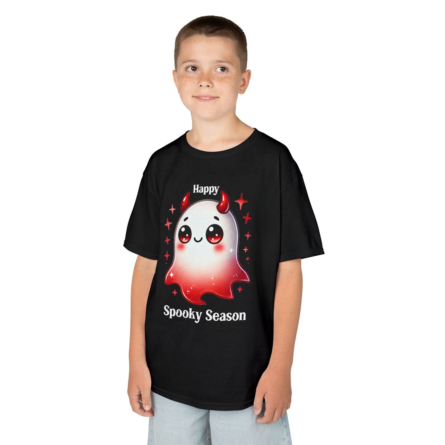 Child Tee - Halloween / Ghost - Happy Spooky Season (01a)