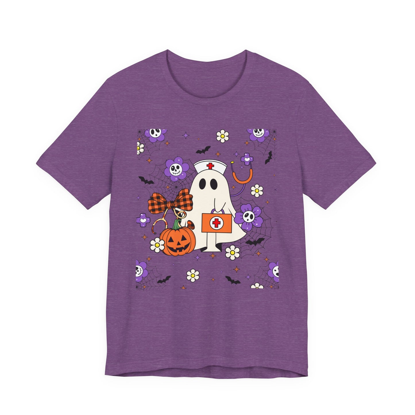 T-Shirt - Medical / Halloween Ghost with Medical Stuff (01a)