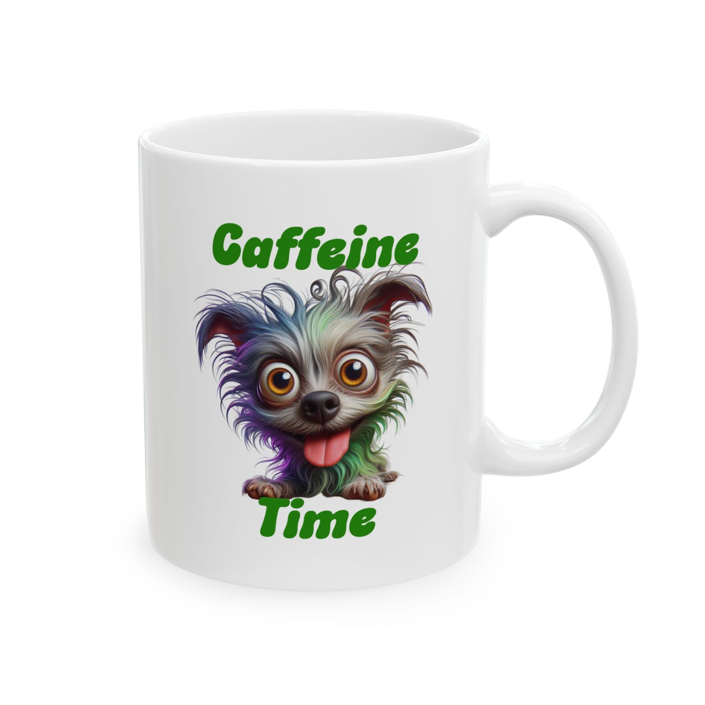 Ceramic Mug - Caffeine Time with dog (3)