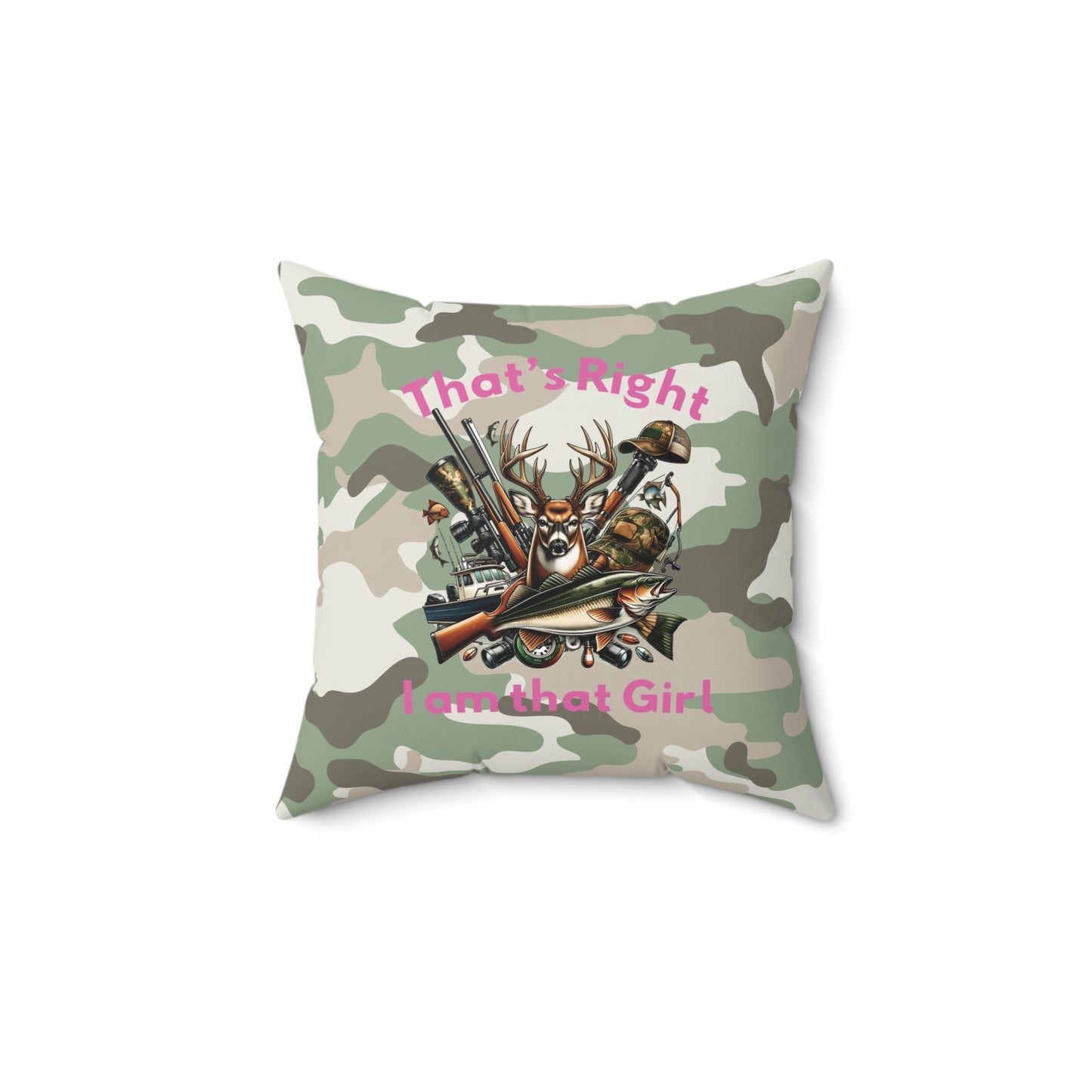 Square Pillow - Hunter - I am that Girl (1)
