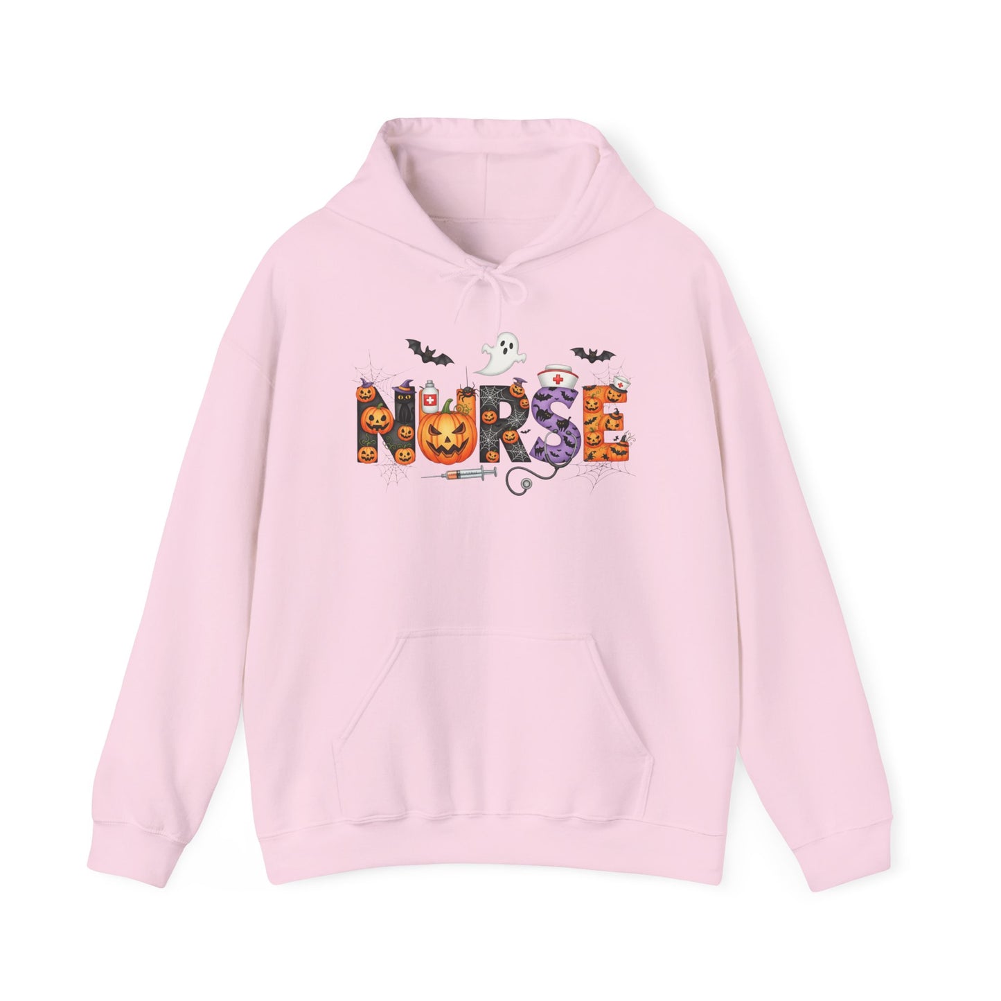 Heavy Blend Hoodie - Nurse / Halloween - Nurse w Halloween Decor (01a)