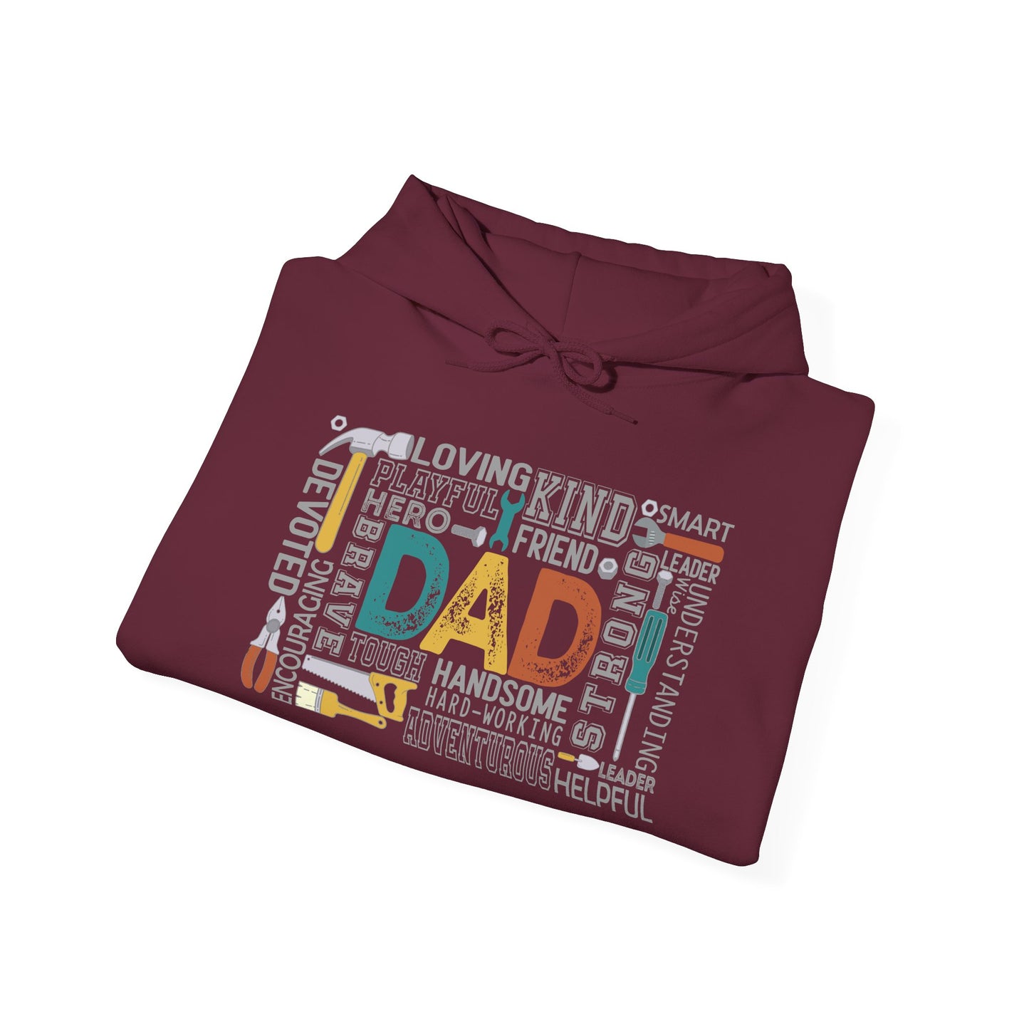 Hoodie - Dad - Handyman Dad (1) - Light Writing
