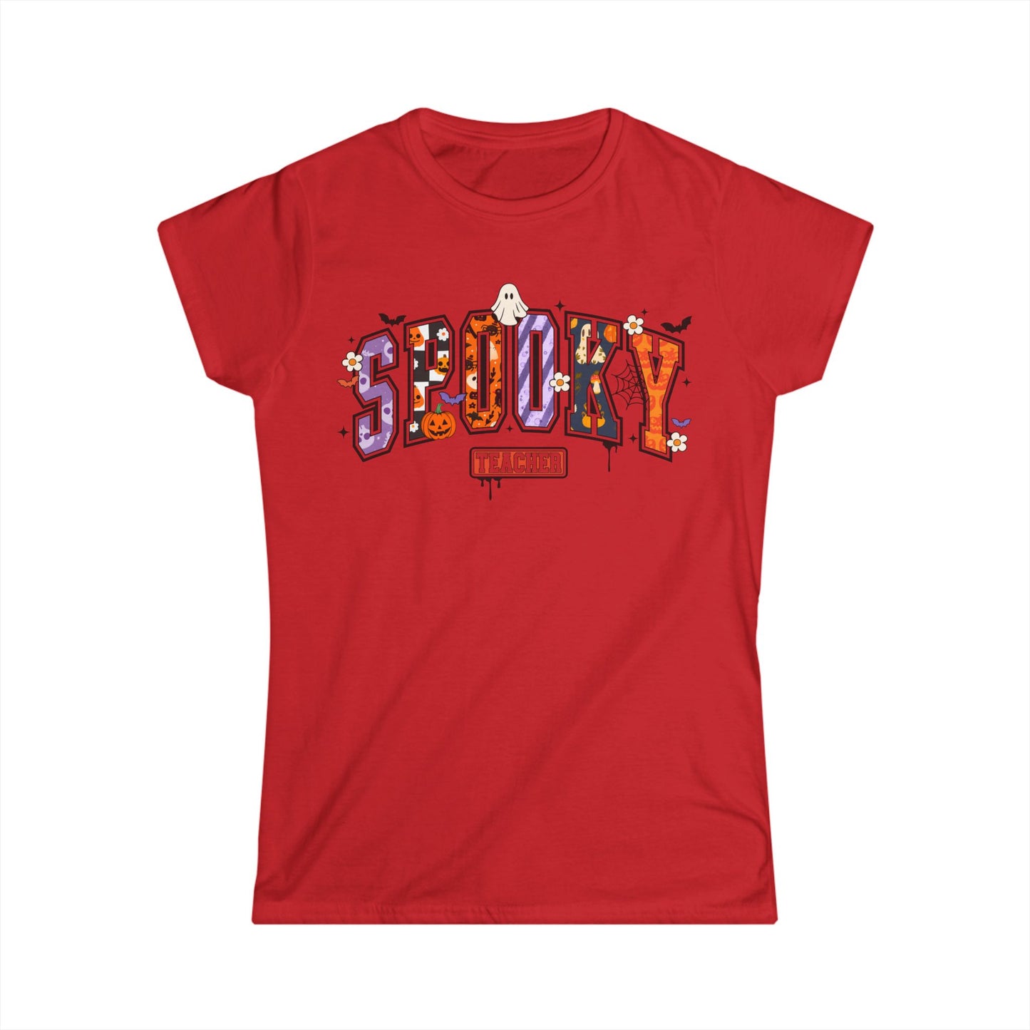 Female T-Shirt - Teacher / Halloween - Spooky Teacher (01a)