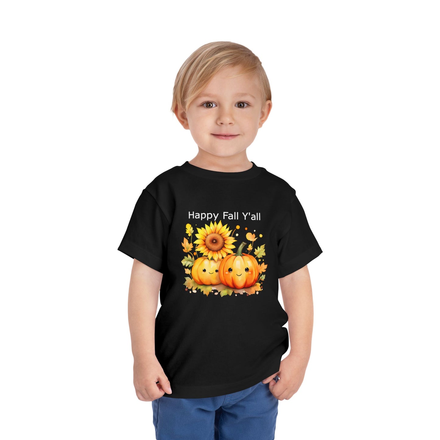 Toddler Tee - Autumn - Happy Fall Y'All (01)