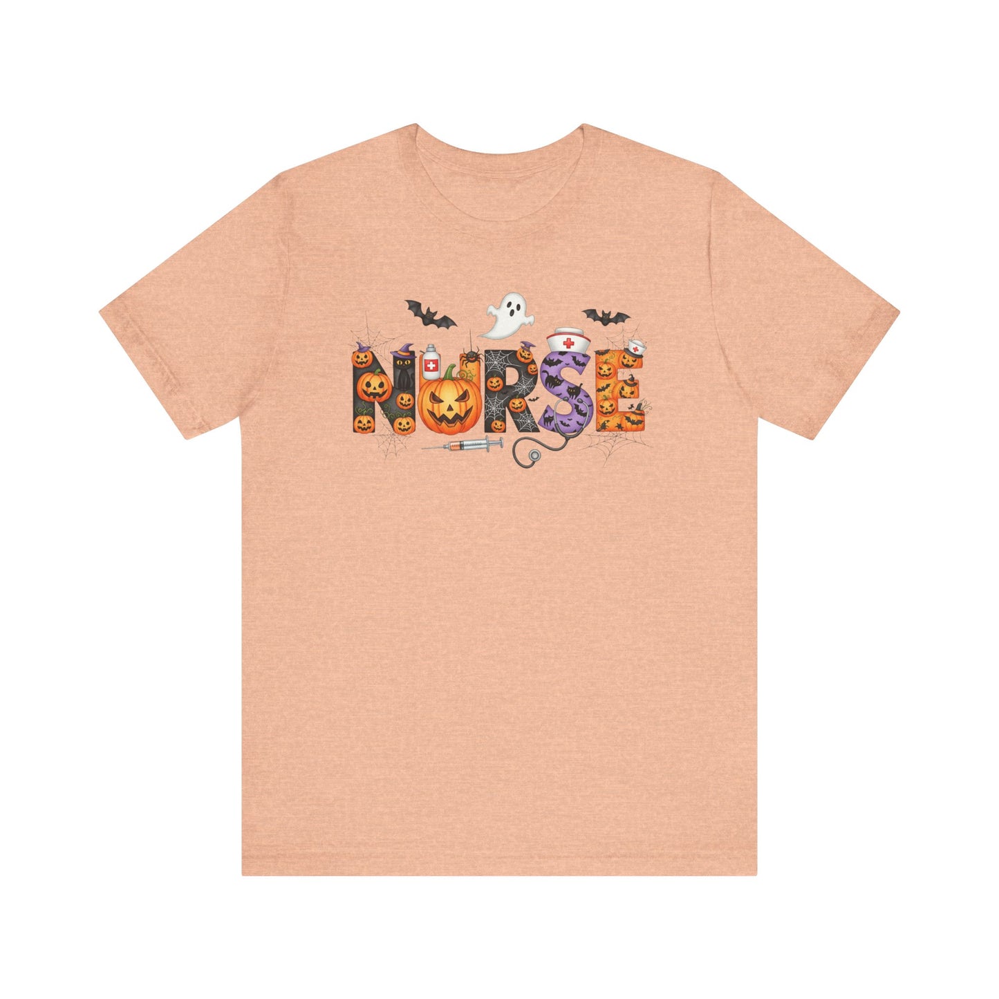T-Shirt - Nurse / Halloween - Nurse w Halloween Decor (01a)
