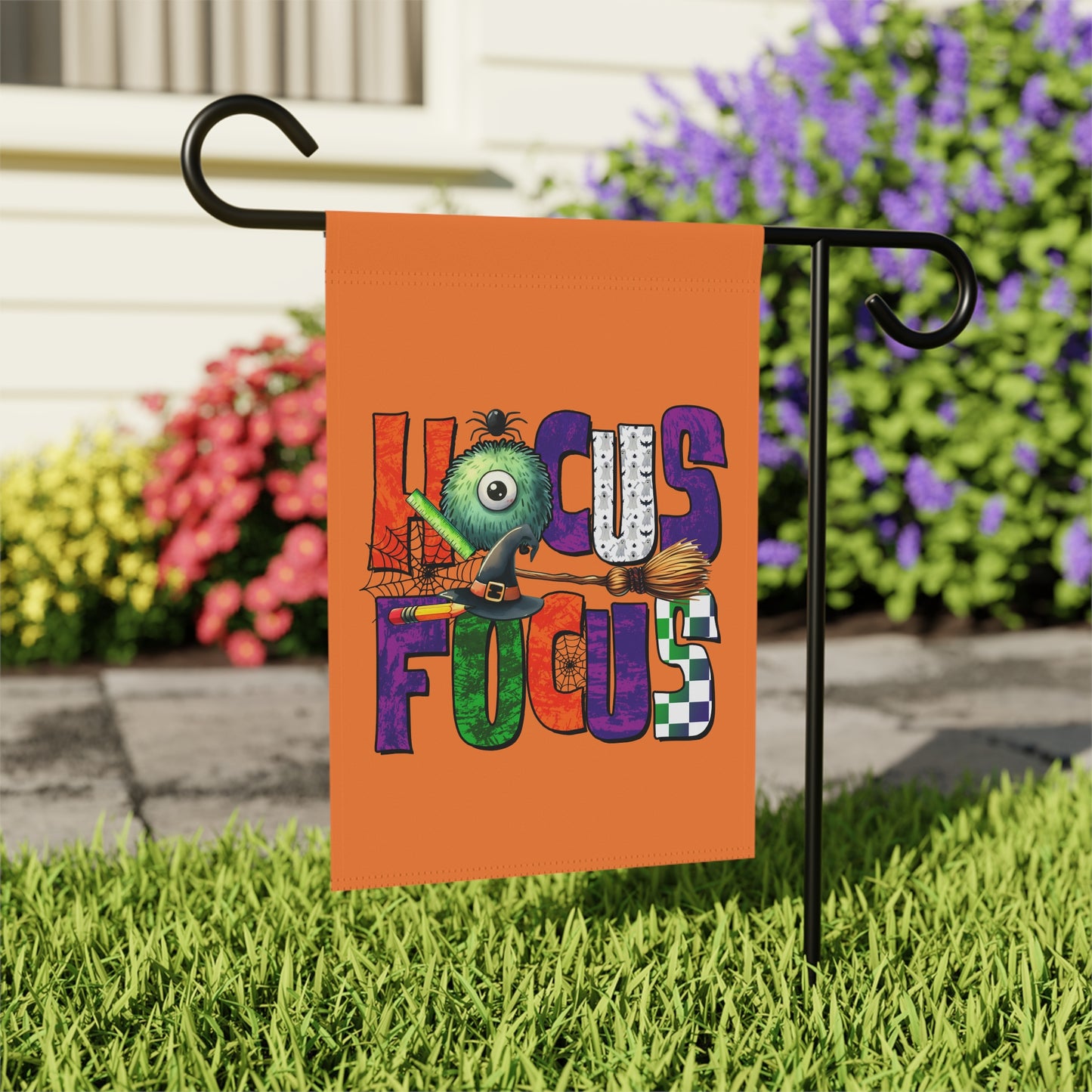 Garden Flag - Teacher / Halloween - Hocus Focus (01a)